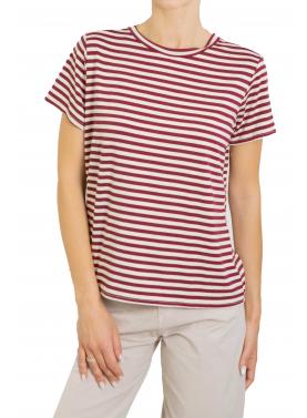 Maglia girocollo a righe 